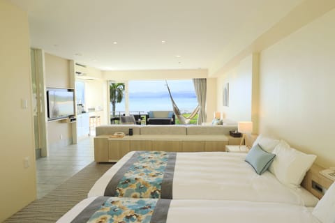 Suite, Non Smoking, Ocean View | Down comforters, in-room safe, blackout drapes, iron/ironing board