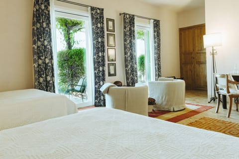 Junior Suite, Terrace | Premium bedding, minibar, in-room safe, individually decorated