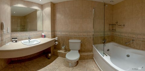 Jacuzzi Suite | Bathroom | Shower, free toiletries, hair dryer, towels