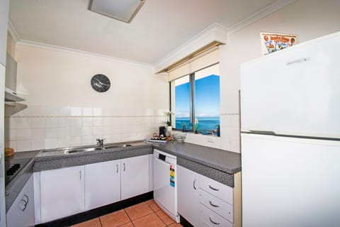 Two Bedroom Ocean View Apartment | Private kitchen | Full-size fridge, microwave, oven, stovetop