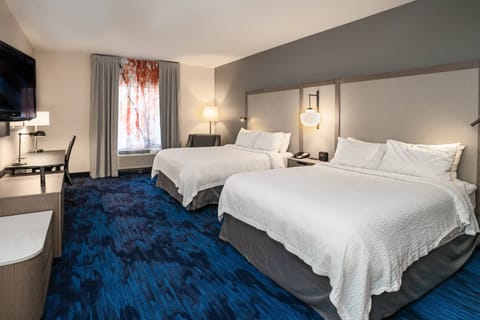 Room, 2 Queen Beds | In-room safe, iron/ironing board, alarm clocks