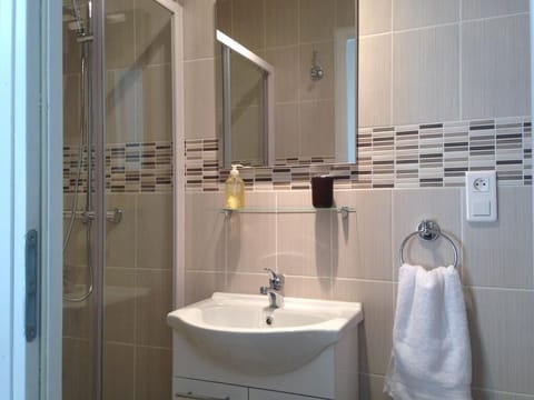 Deluxe Double Room | Bathroom | Shower, free toiletries, hair dryer, towels