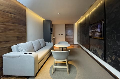 Club Suite, 1 Bedroom (Park or City View, Club Benefits) | Living area | 40-inch LCD TV with cable channels, TV, computer