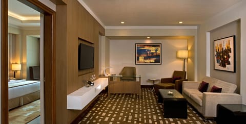 Deluxe Suite | Living area | LCD TV, DVD player