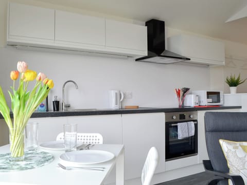 Well equipped kitchen area | The Isle View Nest - Number Five Isle View, Lower Harrapool, near Broadford