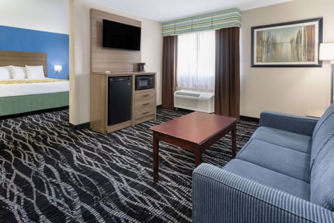 Suite, 1 King Bed, Non Smoking | Down comforters, pillowtop beds, desk, blackout drapes