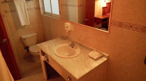 Shower, towels, soap, shampoo