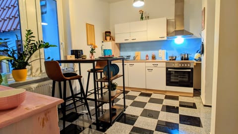 Premium Studio, Non Smoking, City View (incl. EUR 39 cleaning fee per stay) | Private kitchen | Fridge, stovetop, coffee/tea maker, electric kettle