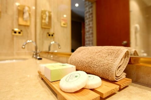 Studio Suite | Bathroom amenities | Shower, designer toiletries, hair dryer, towels