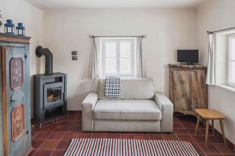 Basic Chalet, 2 Bedrooms, Mountain View | Living area | Flat-screen TV