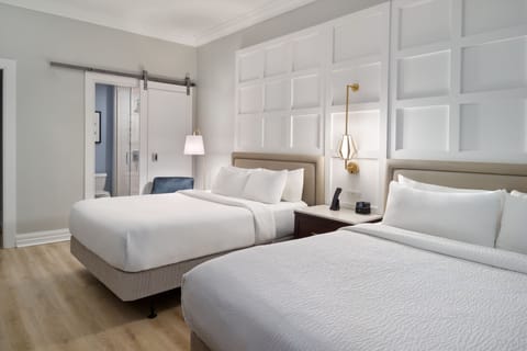 Studio Suite, 2 Queen Beds | Hypo-allergenic bedding, in-room safe, desk, blackout drapes