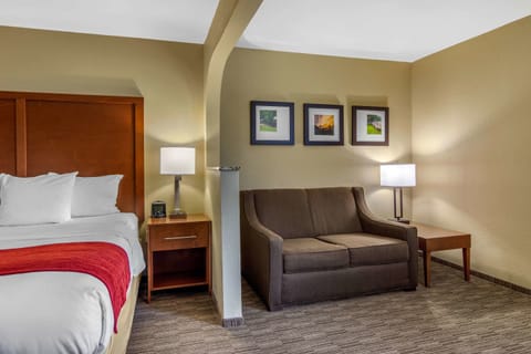 Suite, 1 King Bed, Non Smoking | Premium bedding, down comforters, in-room safe, desk