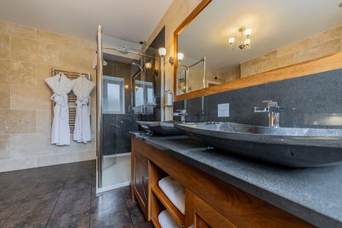 Deluxe Suite | Bathroom | Free toiletries, hair dryer, towels