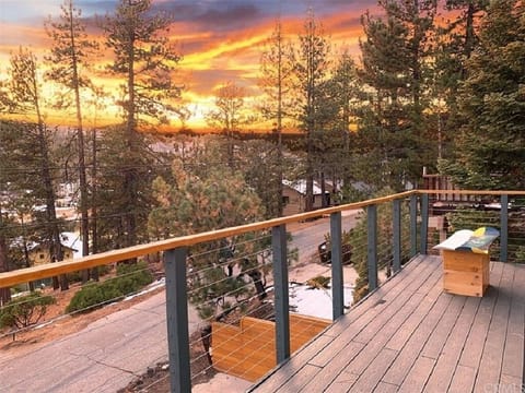 View from Upper deck with seating area