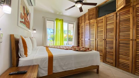 Exclusive Villa, 3 Bedrooms, Sea View | Frette Italian sheets, premium bedding, pillowtop beds, in-room safe