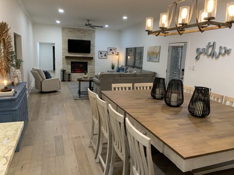 View of Dining Room and Living Area