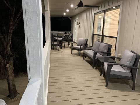 Front porch with lake view