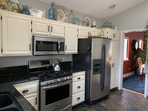 Fully stocked kitchen