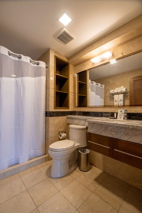 Premier Suite, Mountain View, Executive Level | Bathroom | Shower, hair dryer, towels, soap