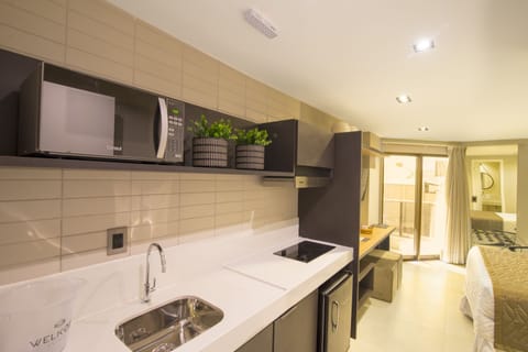 Superior Room | Private kitchen | Microwave