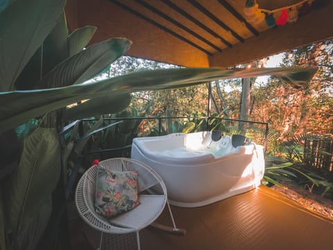 Deluxe Cabin Glamping Bambu | Terrace/patio