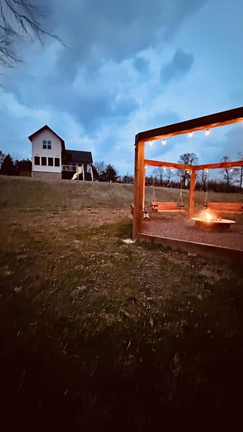 New Porch Swing FirePit  Riverside