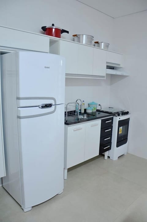 Fridge, microwave, cookware/dishes/utensils