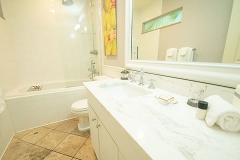 Deluxe Room | Bathroom | Designer toiletries, hair dryer, bathrobes, slippers