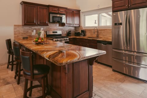 Muna Numa Family Home (Not on Beach) | Private kitchen | Fridge, coffee/tea maker