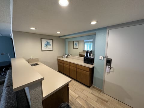 Suite, 1 King Bed with Sofa bed | Private kitchenette | Fridge, microwave, coffee/tea maker