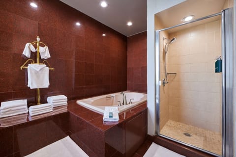 Presidential Suite, 1 King Bed | Bathroom | Combined shower/tub, free toiletries, hair dryer, towels