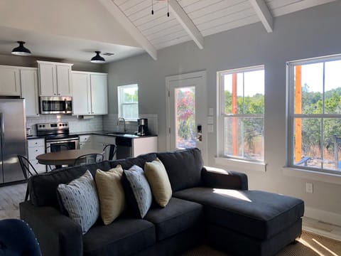 Bright and uncluttered living spaces offer peace and relaxation.