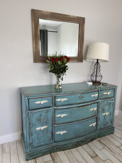 Jackrabbit has cheerful pops of color and several real farmhouse antiques.