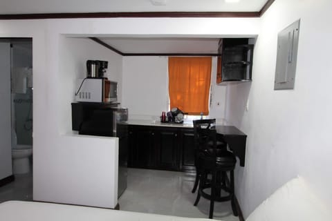 Studio Suite | Private kitchenette | Fridge, microwave, electric kettle, cookware/dishes/utensils