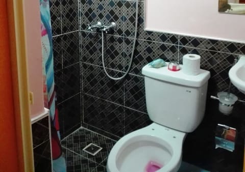 Deluxe Double Room | Bathroom | Shower, rainfall showerhead, hair dryer, towels