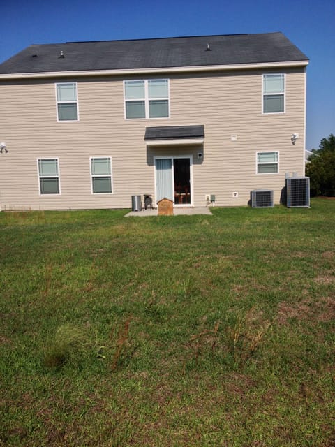 Rear view of the house