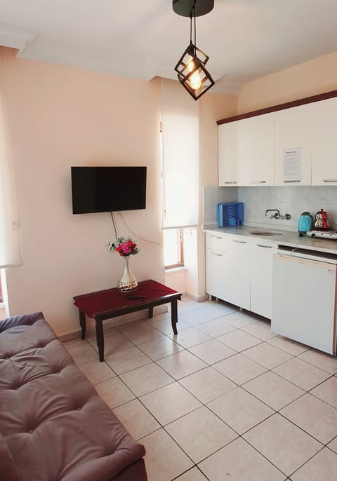 Standard Apartment, 1 Bedroom | Private kitchenette | Fridge, stovetop, electric kettle, cookware/dishes/utensils