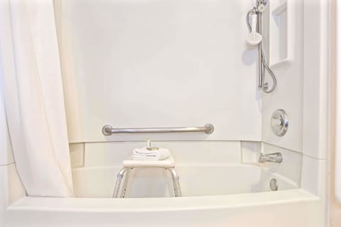 Room, Accessible, Non Smoking | Bathroom | Combined shower/tub, free toiletries, hair dryer, towels