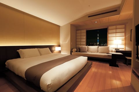 [Non-Smoking] Concept Room (Tokyo Skytree View) | Down comforters, desk, blackout drapes, iron/ironing board