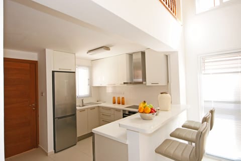 Classic Villa | Private kitchen | Fridge, microwave, oven, stovetop