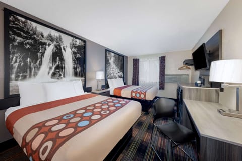 Standard Room, 2 Queen Beds | Desk, blackout drapes, free cribs/infant beds, rollaway beds