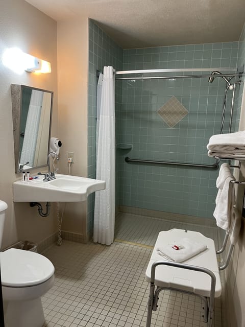 Room, Accessible | Bathroom | Free toiletries, hair dryer, towels, soap