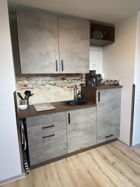 Superior Apartment | Private kitchen | Fridge, stovetop, dishwasher, electric kettle