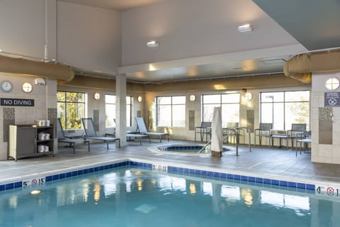 Indoor pool, open 6 AM to 11 PM, sun loungers