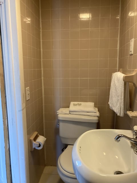 Room, 1 King Bed, Ocean View | Bathroom | Shower, hair dryer, towels