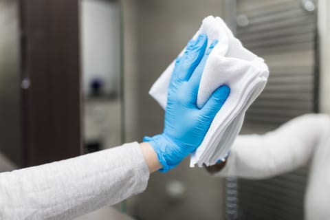 Individually furnished, desk, laptop workspace