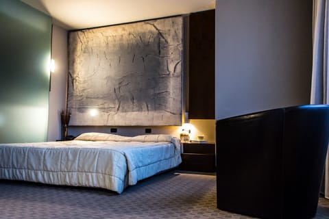 Desk, laptop workspace, blackout drapes, soundproofing