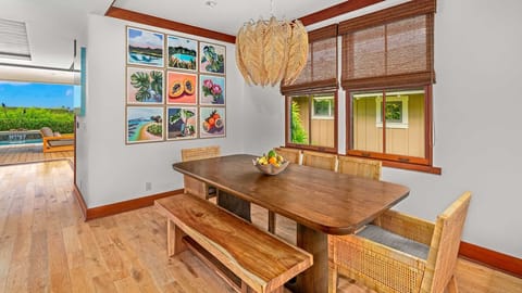 Kukuiula Makai Cottage #08 - Main Indoor Dining Room - Parrish Kauai