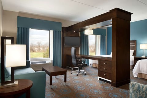 Two queen studio suite | In-room safe, desk, blackout drapes, iron/ironing board
