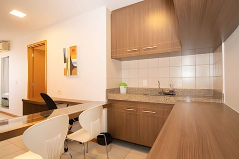 Apartment | Private kitchen | Fridge, microwave, stovetop, electric kettle